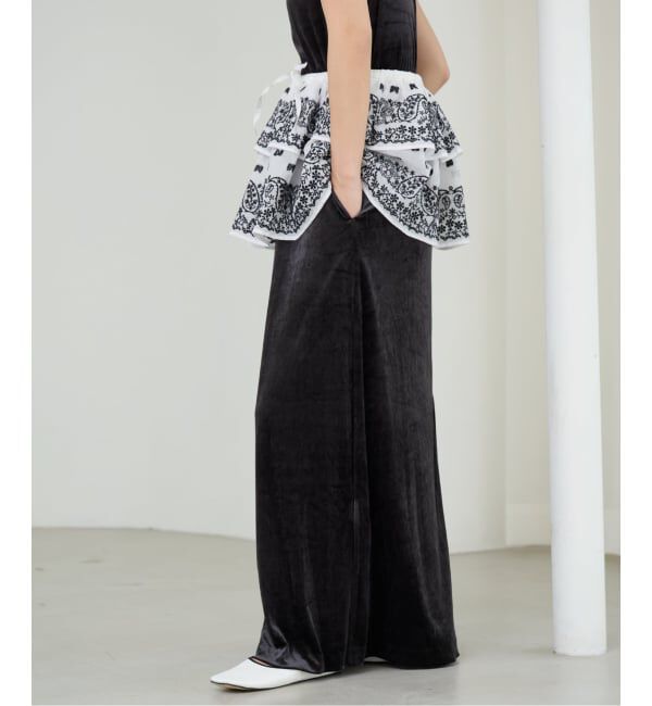 IENA LA BOUCLE「IENA LA BOUCLE エンブロイダリーコットンオーガンジーミニスカート」|スカート|