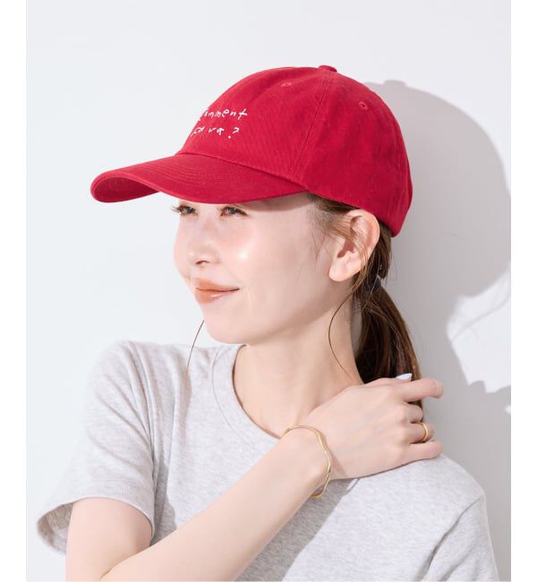 SLOBE IENA「《予約》Lundi SLOBE別注 ロゴCAP」|キャップ・キャスケット|