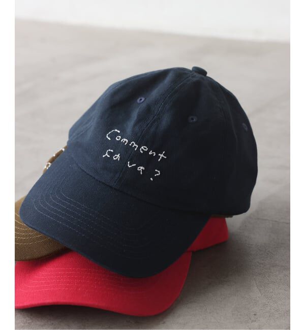 SLOBE IENA「《予約》Lundi SLOBE別注 ロゴCAP」|キャップ・キャスケット|ネイビー