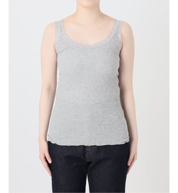 SLOBE IENA「レースリブインナー」|タンクトップ|