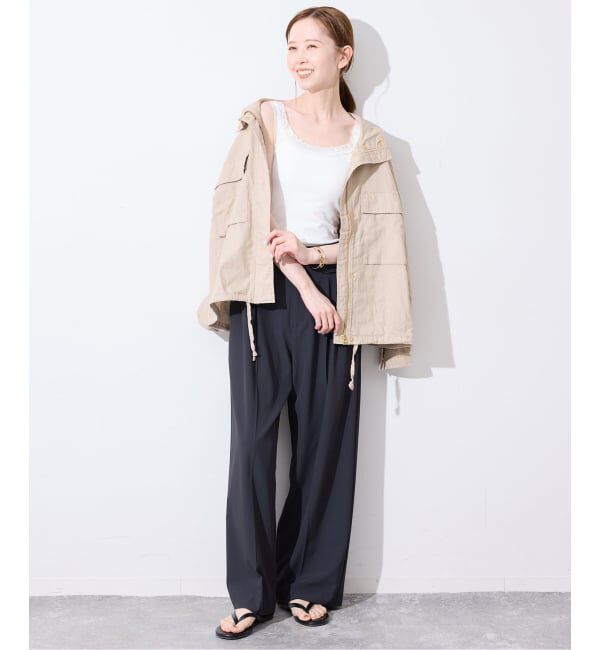 SLOBE IENA「レースリブインナー」|タンクトップ|