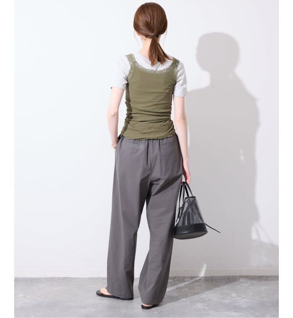 SLOBE IENA「レースリブインナー」|タンクトップ|