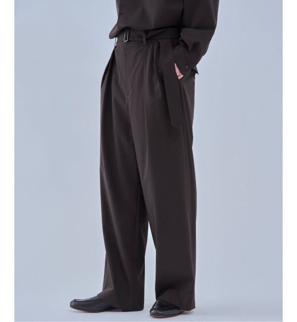 EDIFICE「2WAY トロピカル ベルテッド パンツ」|スラックス|