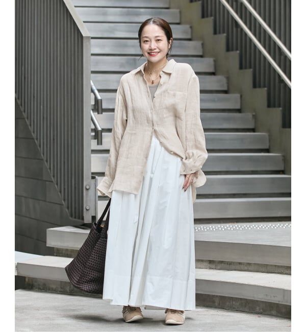 JOURNAL STANDARD「《追加2》ゼフィールリネン2WAYメッシュシャツ」|シャツ・ブラウス|