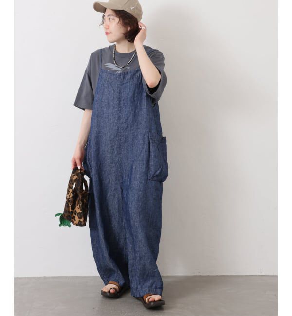 journal standard luxe「《予約》リネンデニム サロペット」|オールインワン|