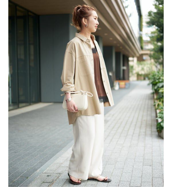 Spick and Span「ライトツイルオーバーシャツ」|シャツ・ブラウス|