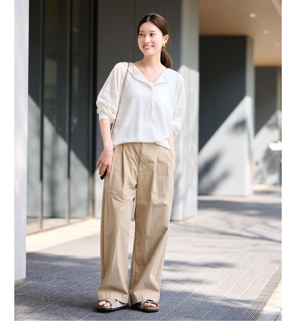 FRAMeWORK「≪追加≫サーフニットヘンリーTee」|Tシャツ・カットソー|