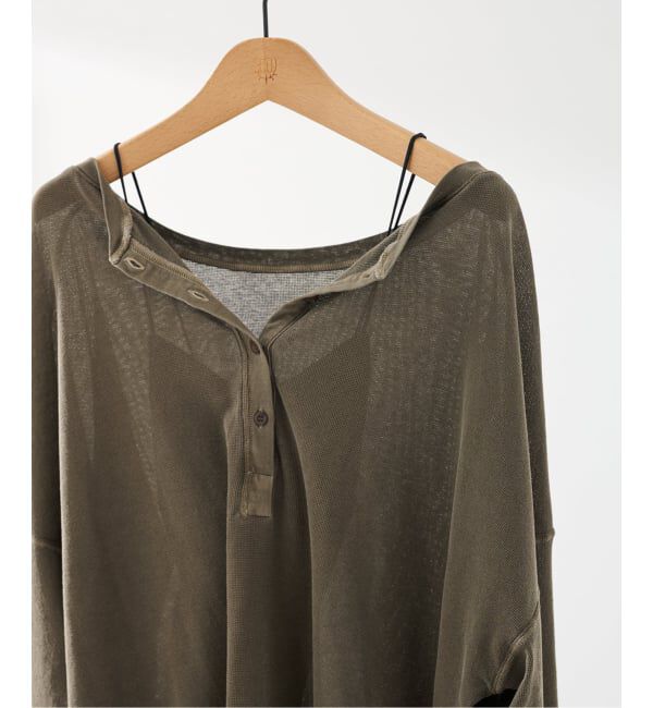 FRAMeWORK「≪追加≫サーフニットヘンリーTee」|Tシャツ・カットソー|カーキ