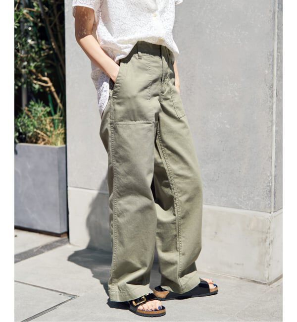 Spick and Span「《追加2》ルーズベイカーパンツ」|カーゴ|