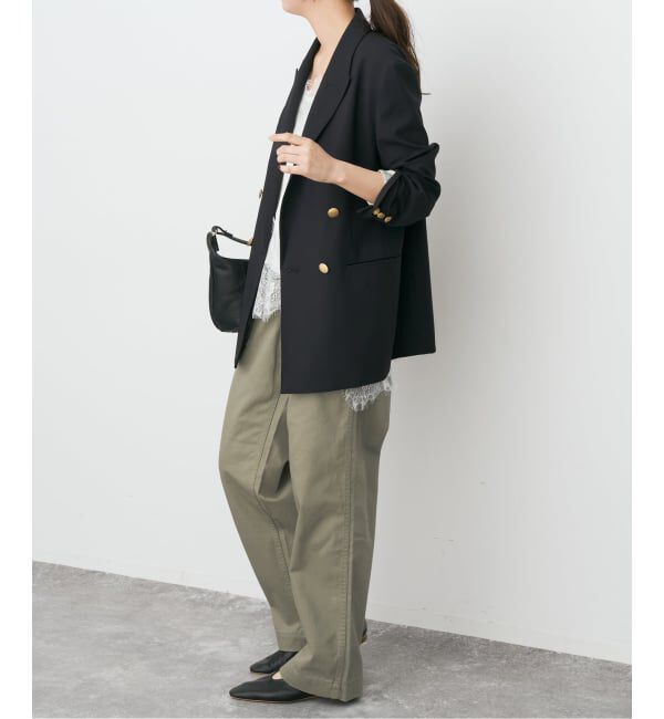 Spick and Span「《追加2》ルーズベイカーパンツ」|カーゴ|