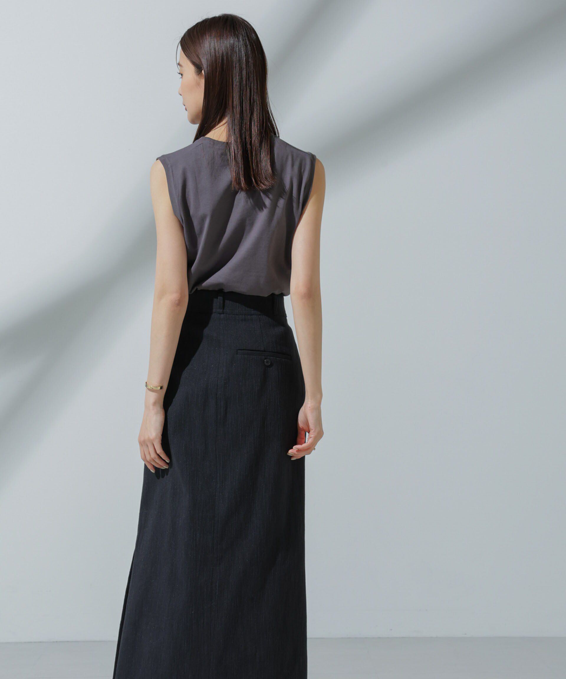 nano･universe「Anti Soaked(R) 汗染み防止 ノースリーブTシャツ」|Tシャツ・カットソー|