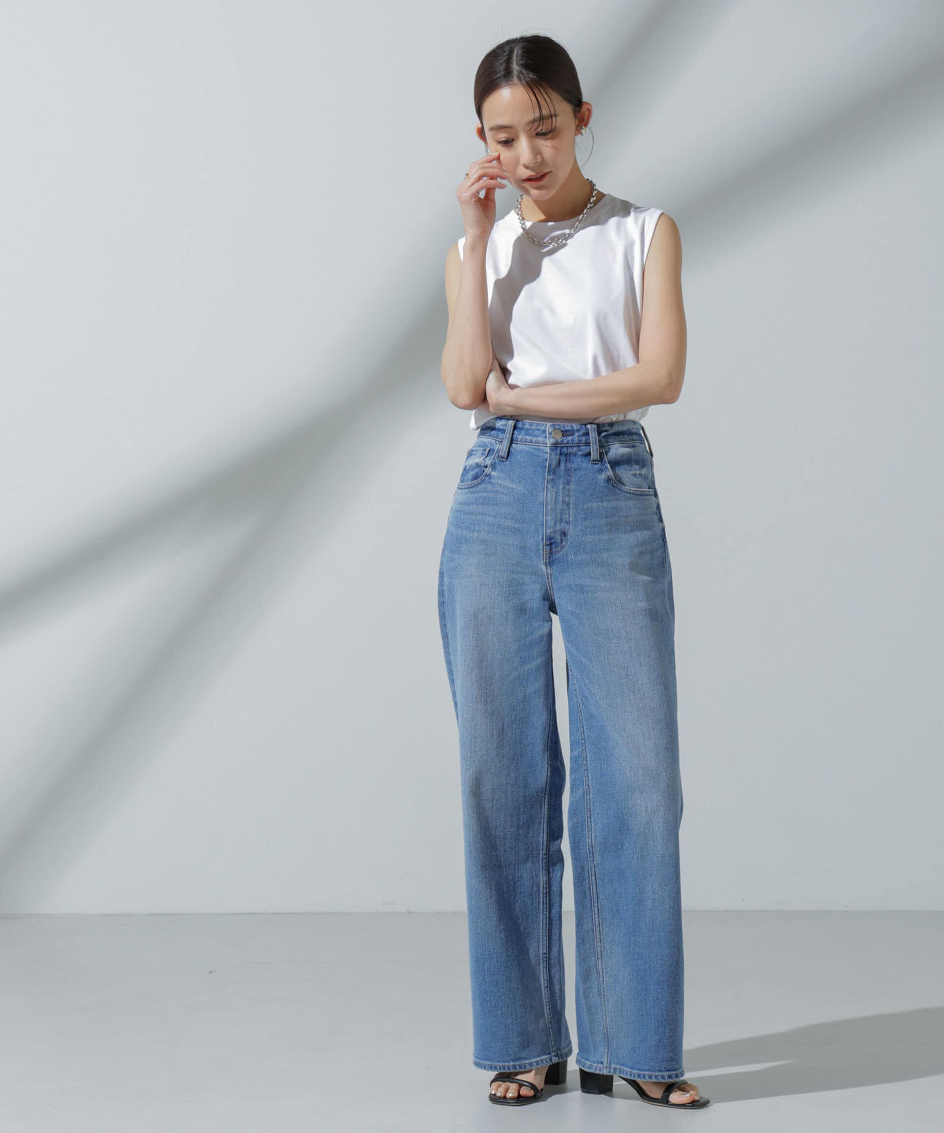 nano･universe「Anti Soaked(R) 汗染み防止 ノースリーブTシャツ」|Tシャツ・カットソー|