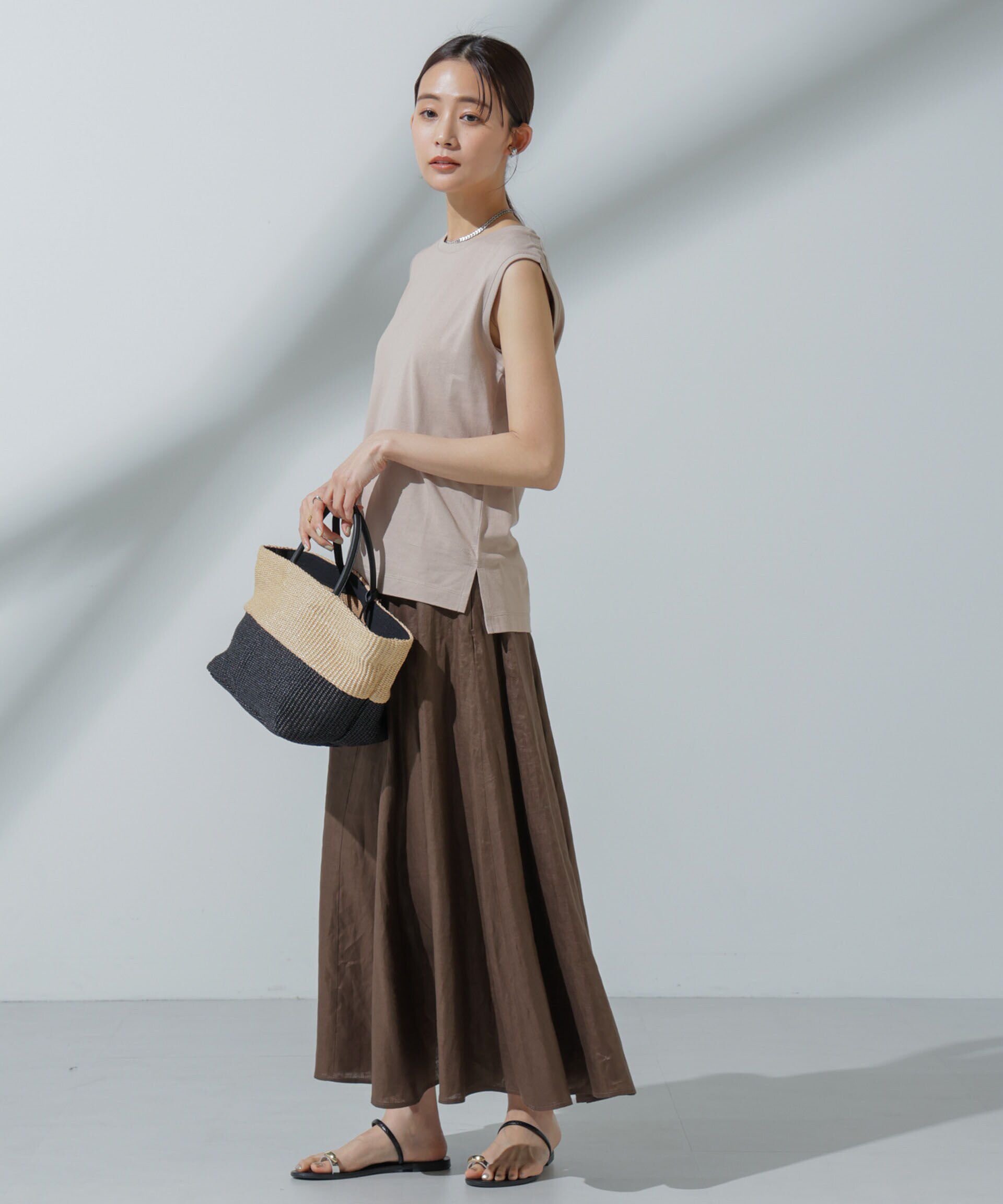 nano･universe「Anti Soaked(R) 汗染み防止 ノースリーブTシャツ」|Tシャツ・カットソー|