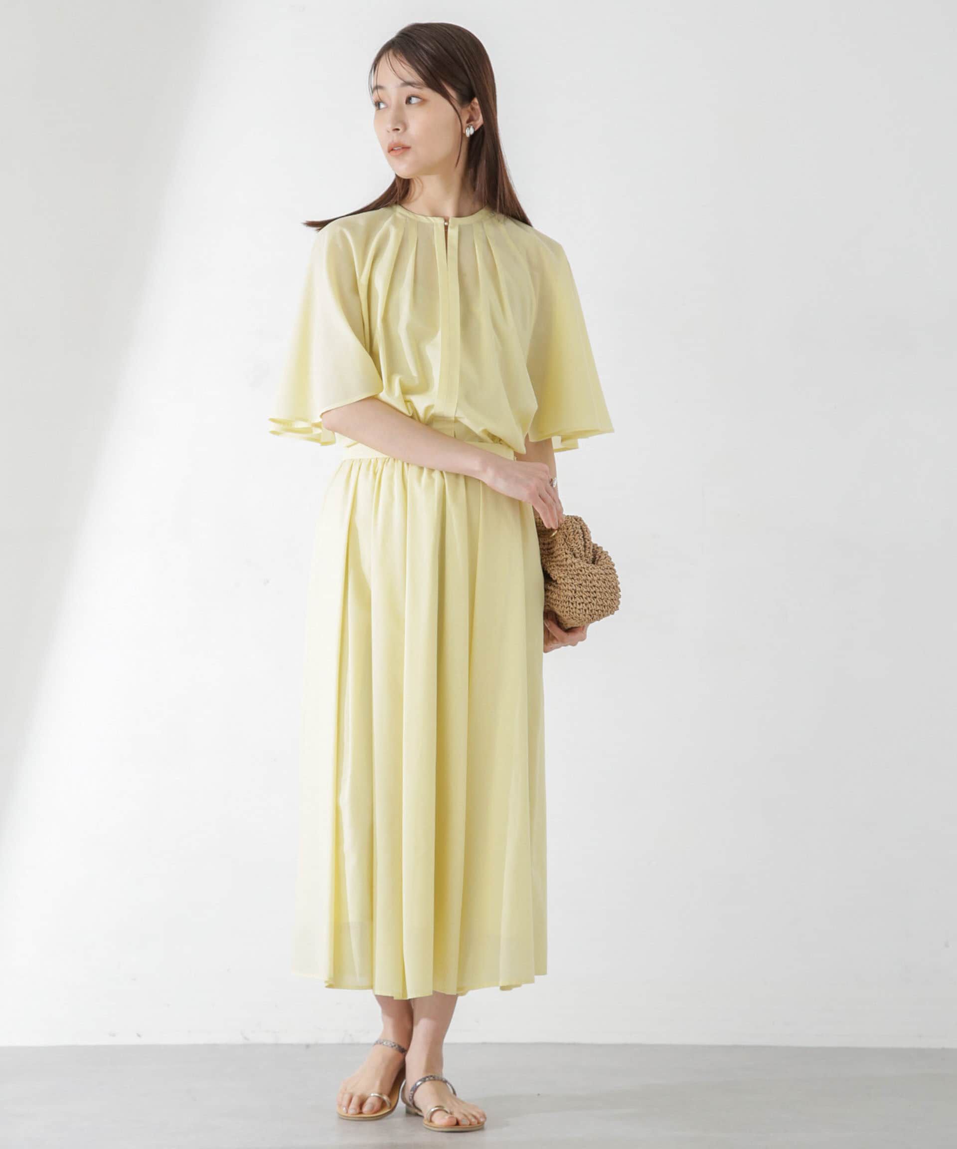 nano･universe「レオファインギャザーフレアスカート（セットアップ可）」|スカート|