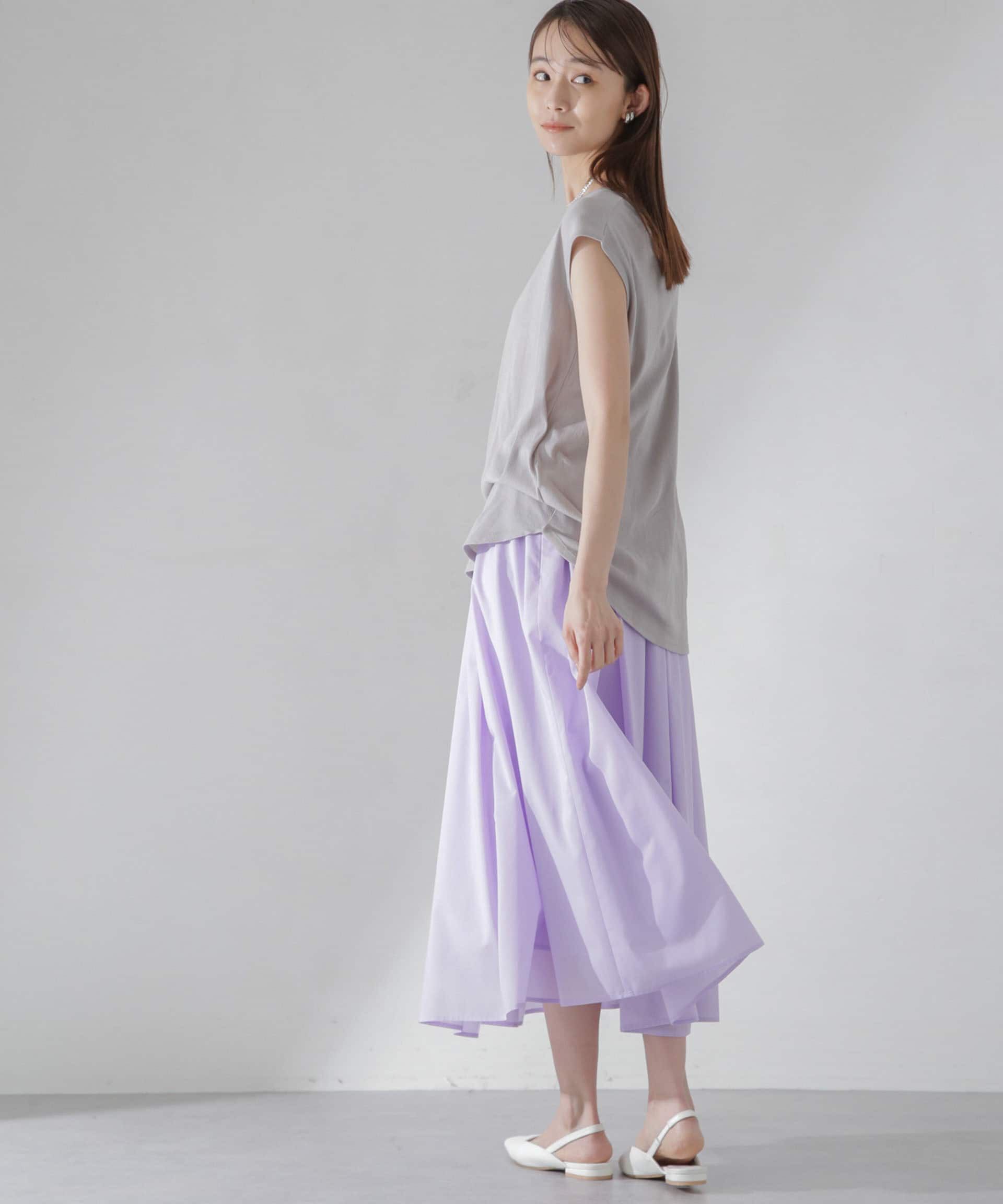 nano･universe「レオファインギャザーフレアスカート（セットアップ可）」|スカート|