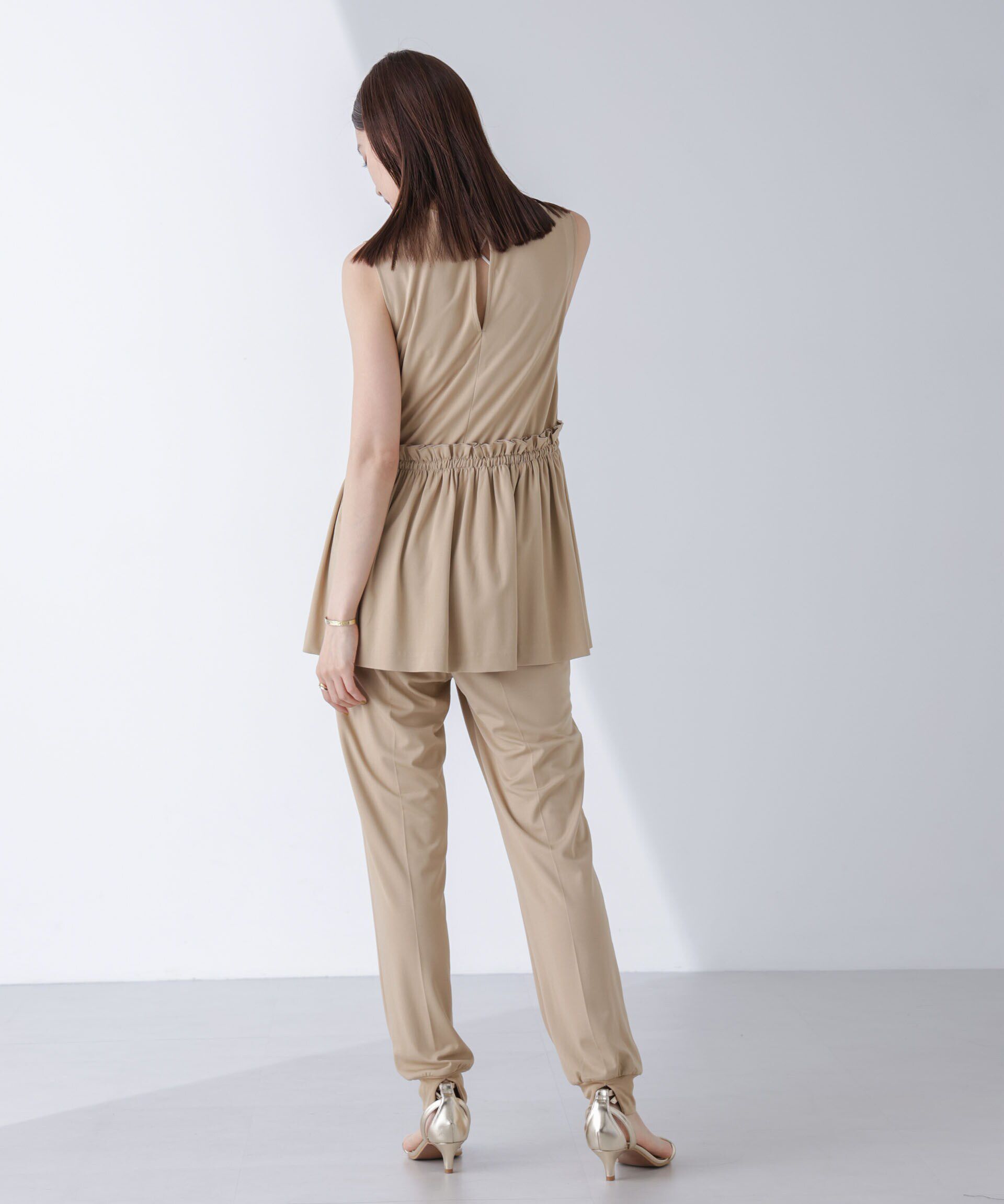 nano･universe「AtPARK＆DAILYWEAR/スリットジョガーパンツ（セットアップ可）」|チノ|