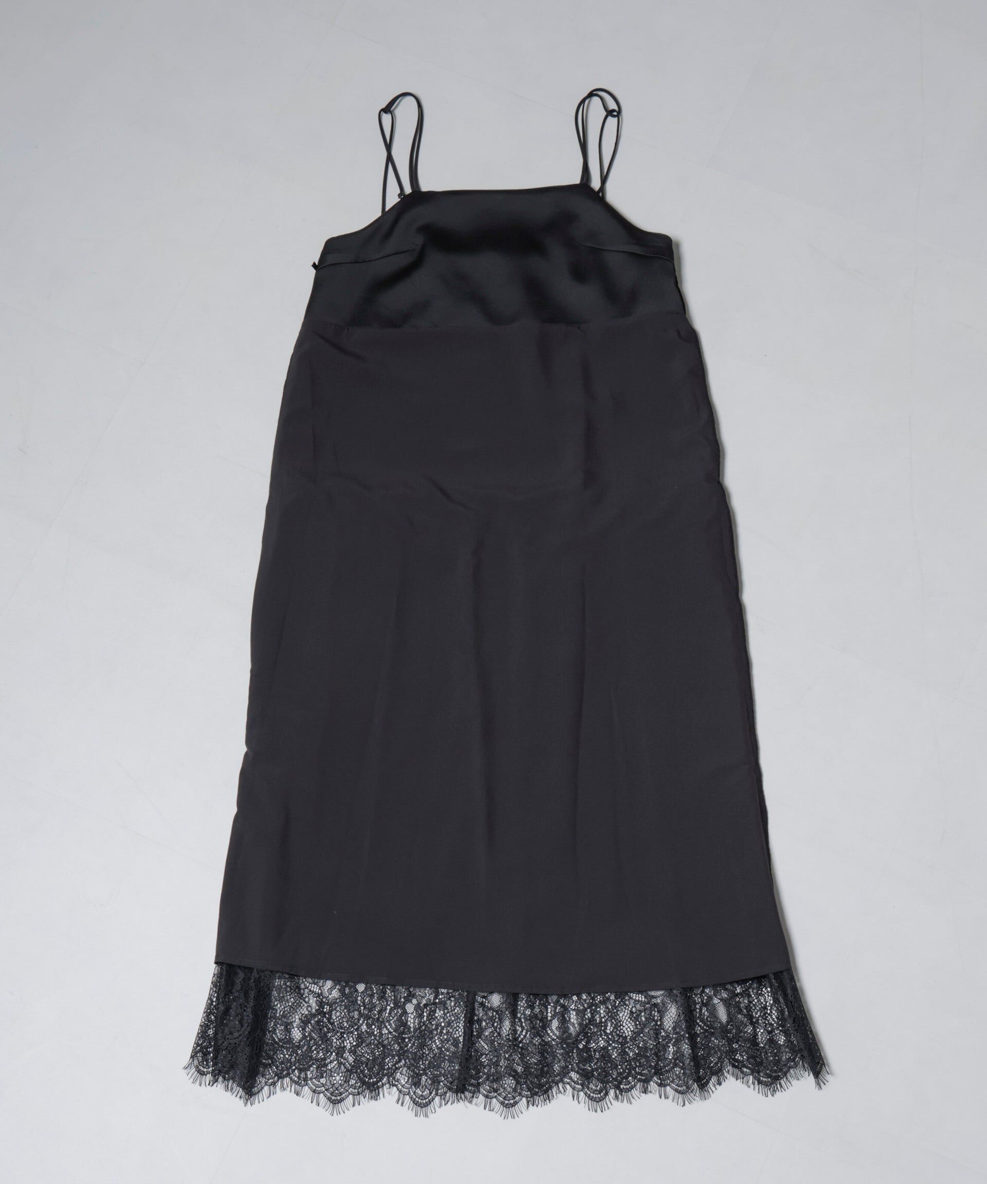 nano･universe「レース切り替えサテンキャミワンピース」|ワンピース|