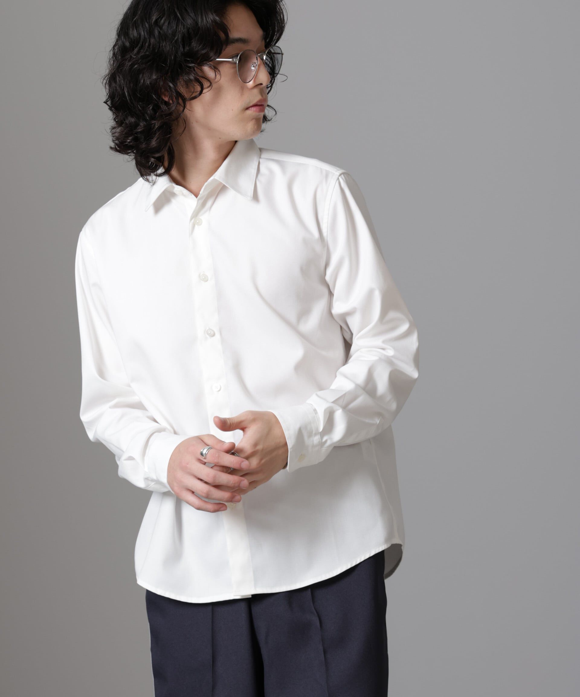 nano･universe「スタンダードレギュラーカラーシャツ/長袖」|シャツ・ブラウス|