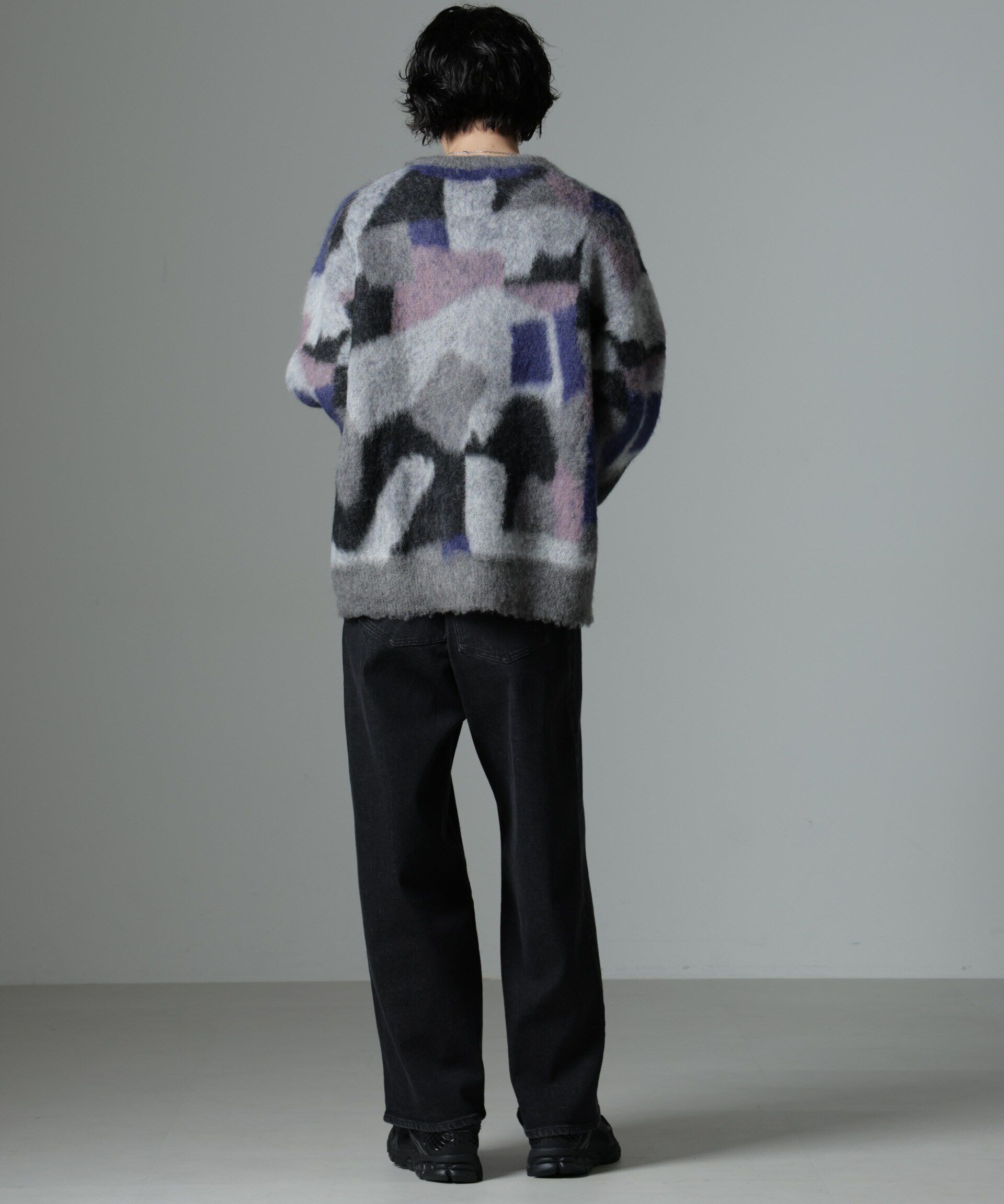 nano･universe「「着るアート」YUTAKA KAWAIクルーネックモヘヤミックスニット」|ニット・セーター|