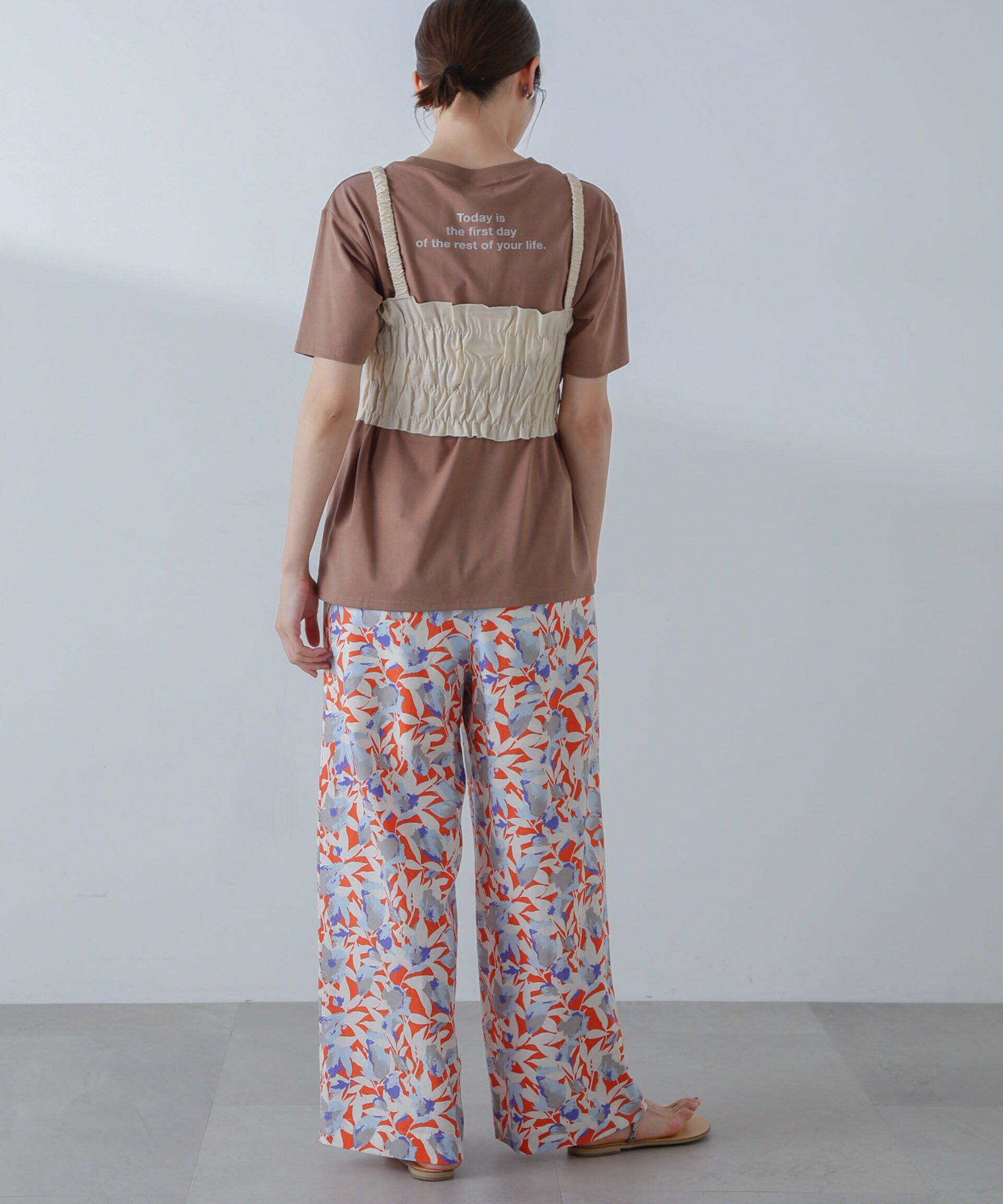 nano･universe「RITA ROW/Poplin smoked body」|ダウンベスト・ベスト|