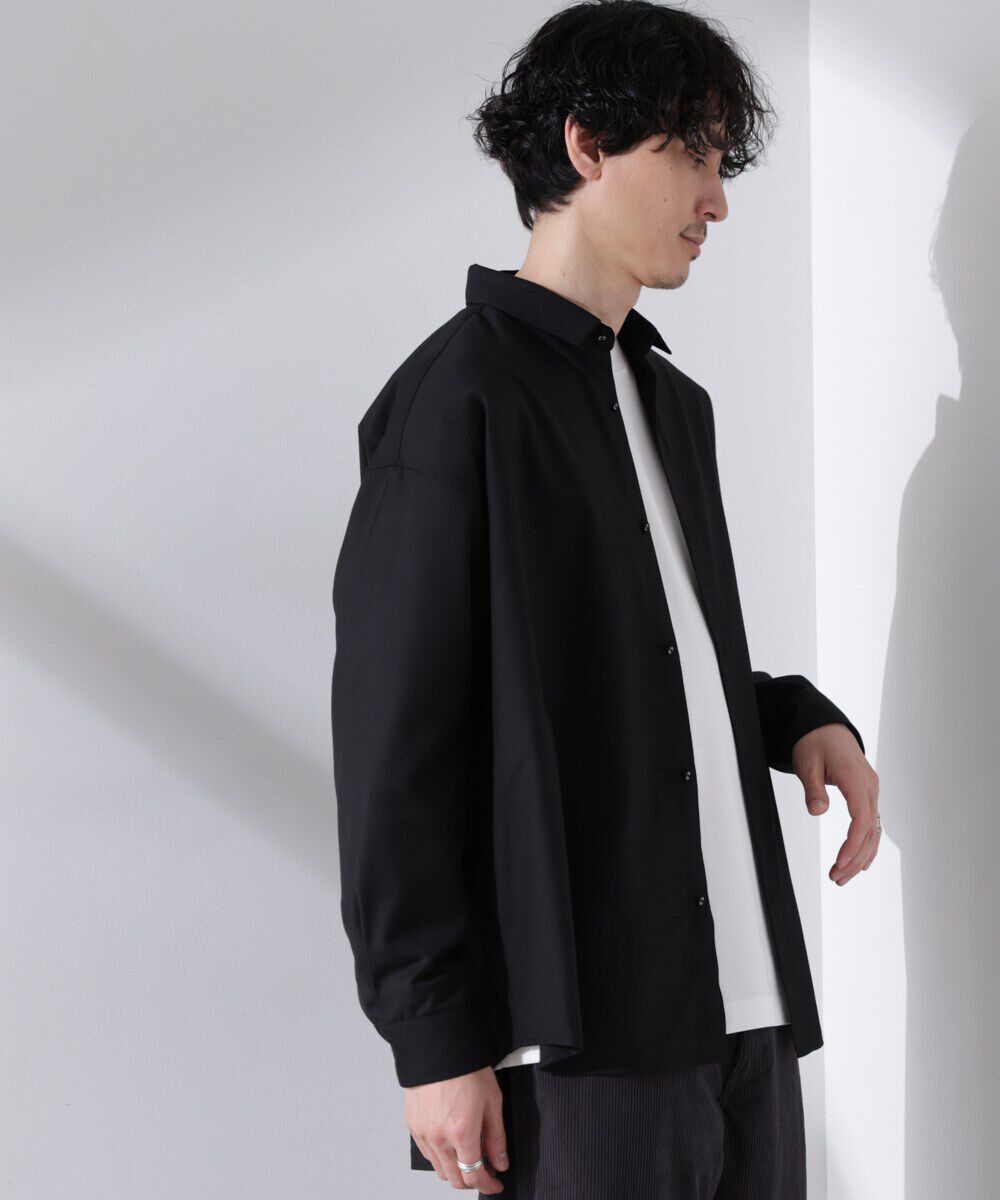 nano･universe「ビッグドレープシャツ 長袖」|シャツ・ブラウス|