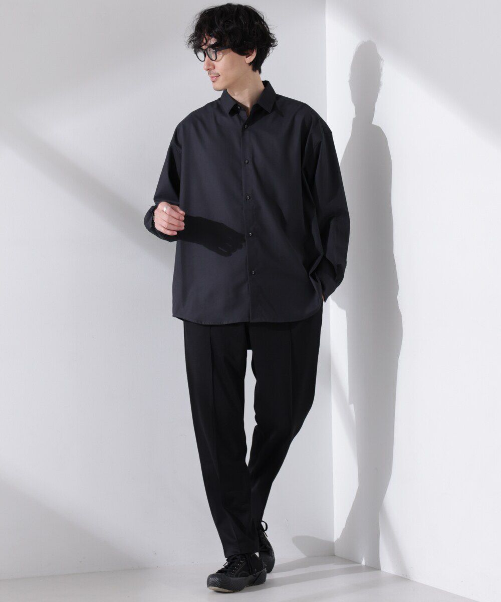 nano･universe「ビッグドレープシャツ 長袖」|シャツ・ブラウス|