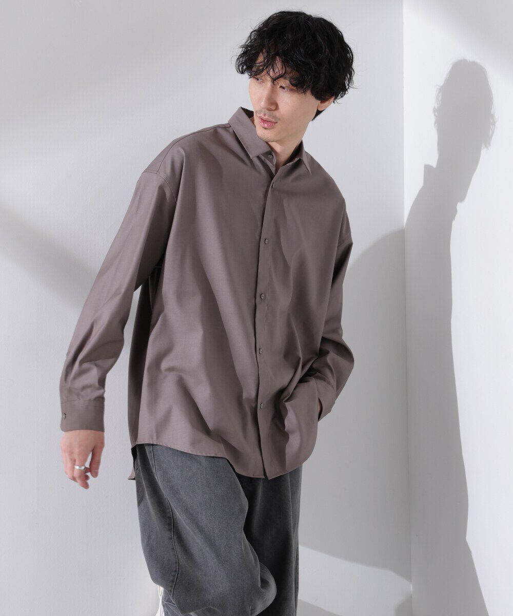 nano･universe「ビッグドレープシャツ 長袖」|シャツ・ブラウス|