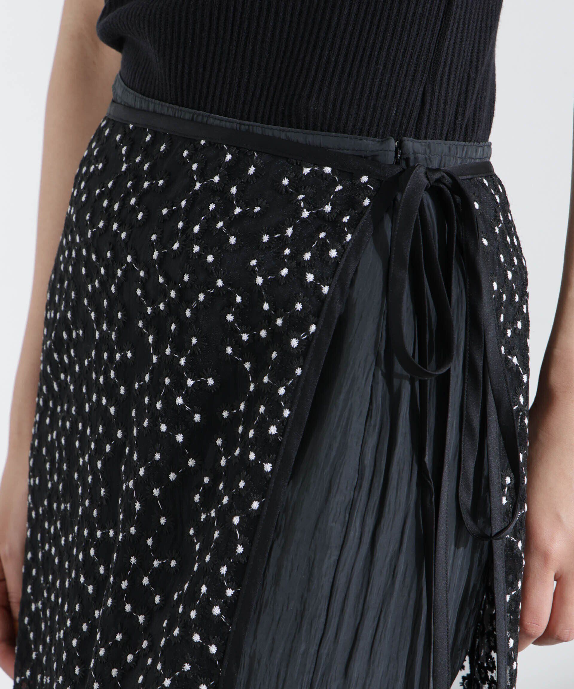 nano･universe「レースラップスカート」|スカート|