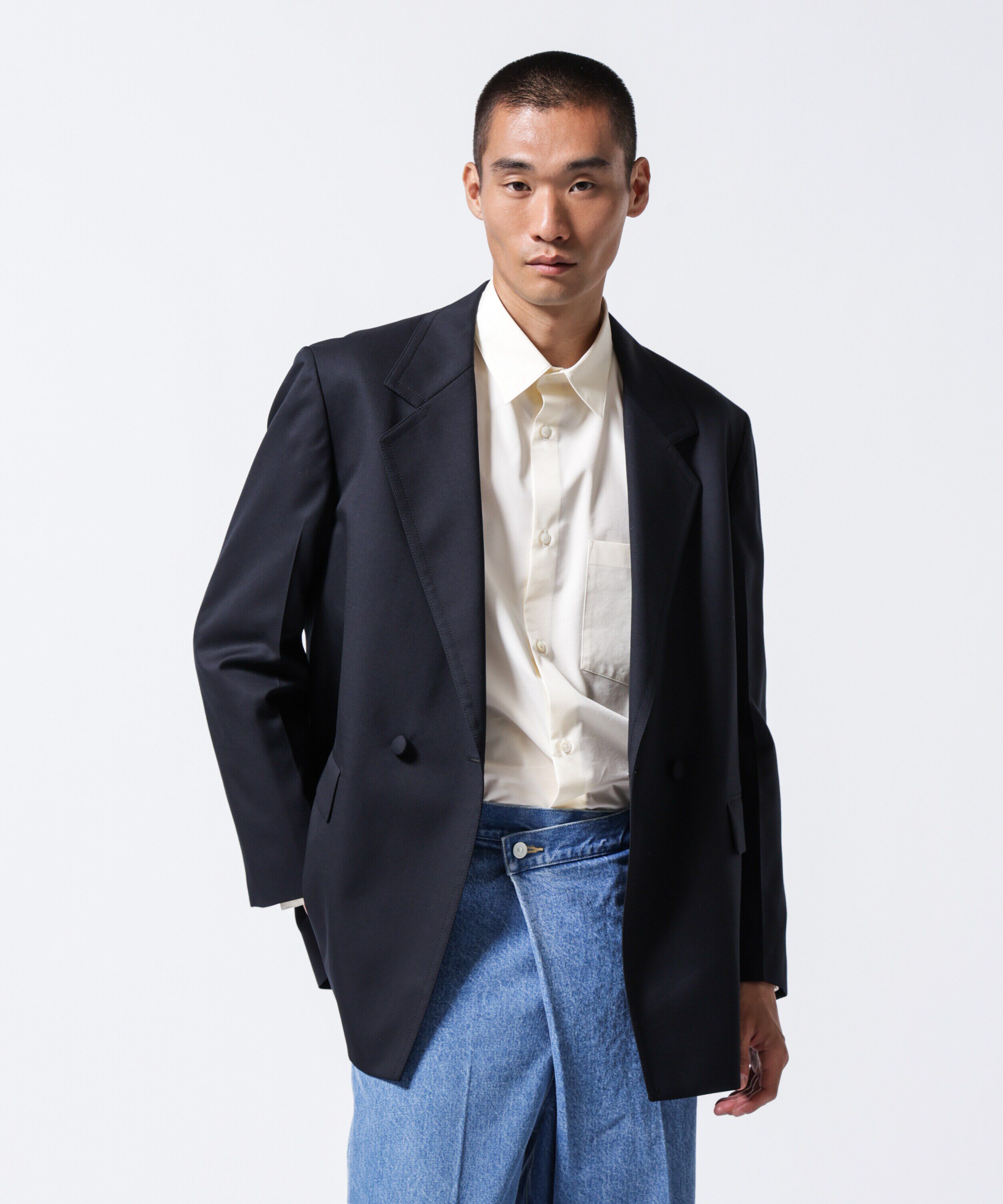 nano･universe「「ASSEMBLANC」VIST Gabardine オーバージャケット」|テーラードジャケット|