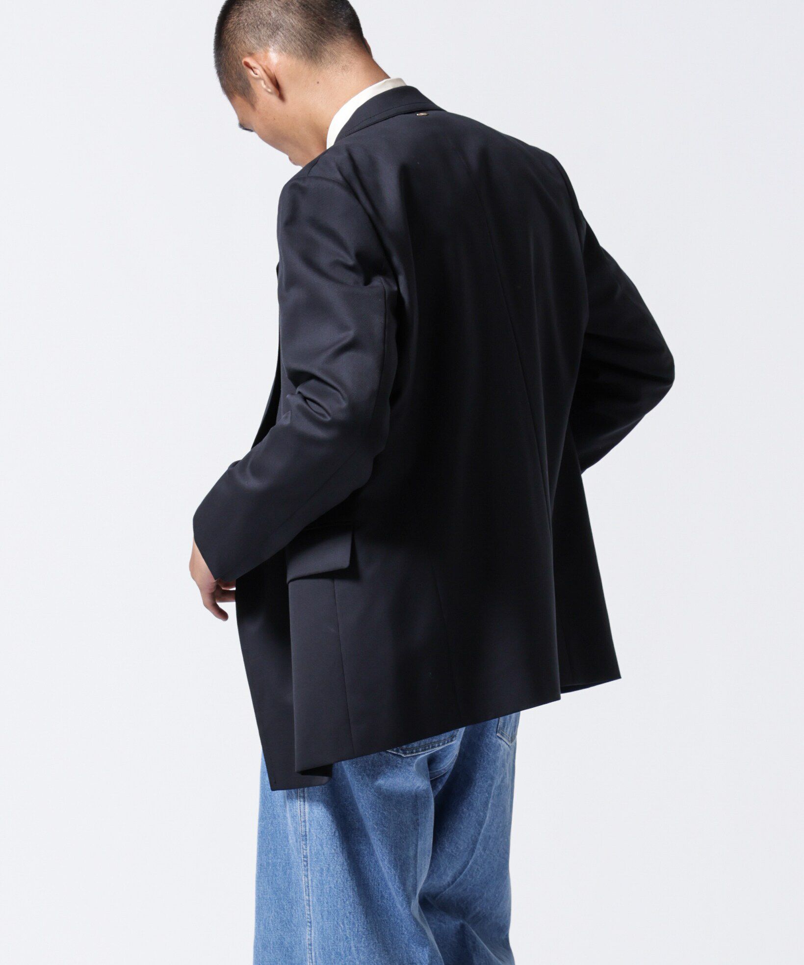 nano･universe「「ASSEMBLANC」VIST Gabardine オーバージャケット」|テーラードジャケット|