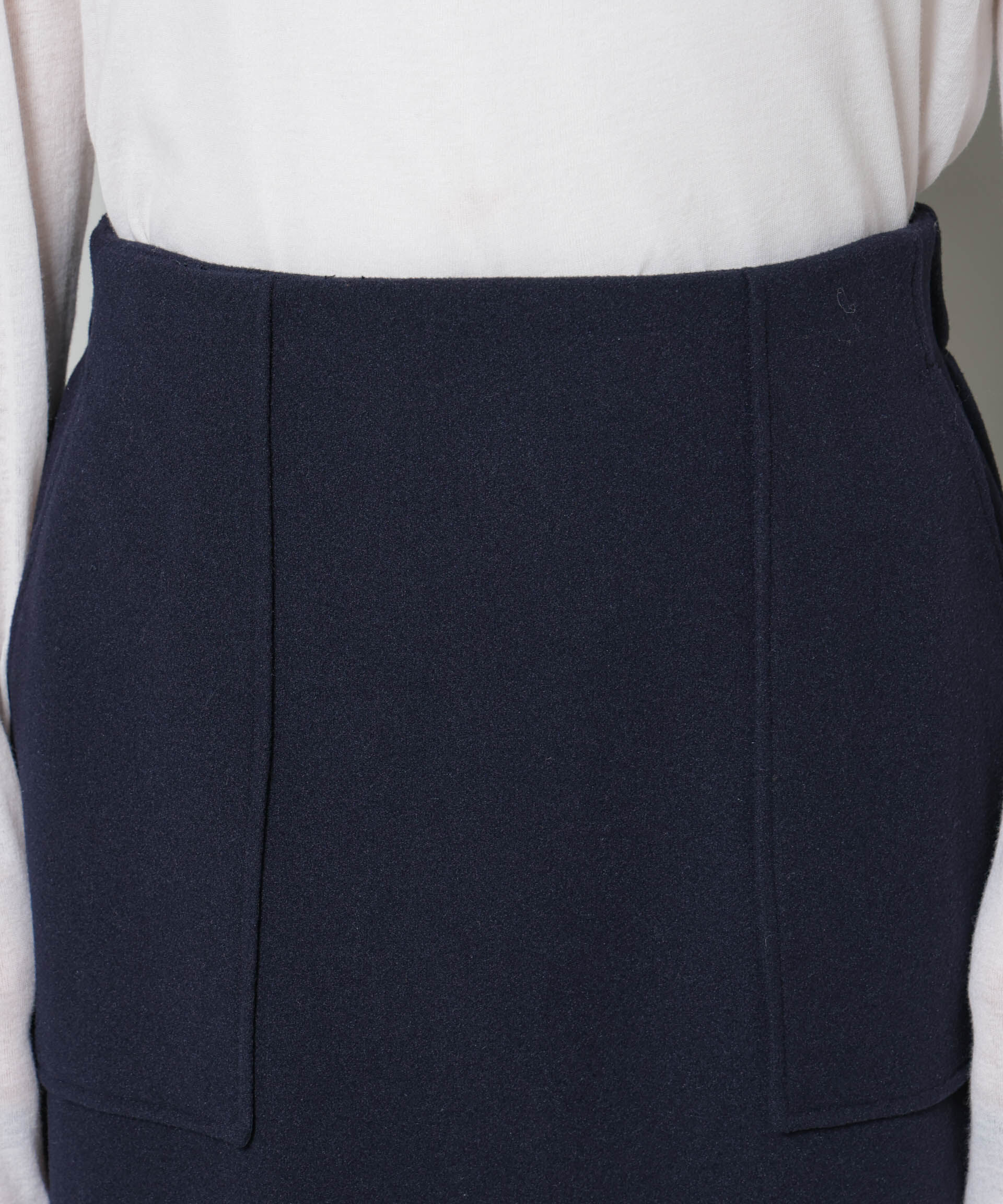 nano･universe「ソフトメルトンジャージーナローロングスカート(セットアップ可)」|スカート|