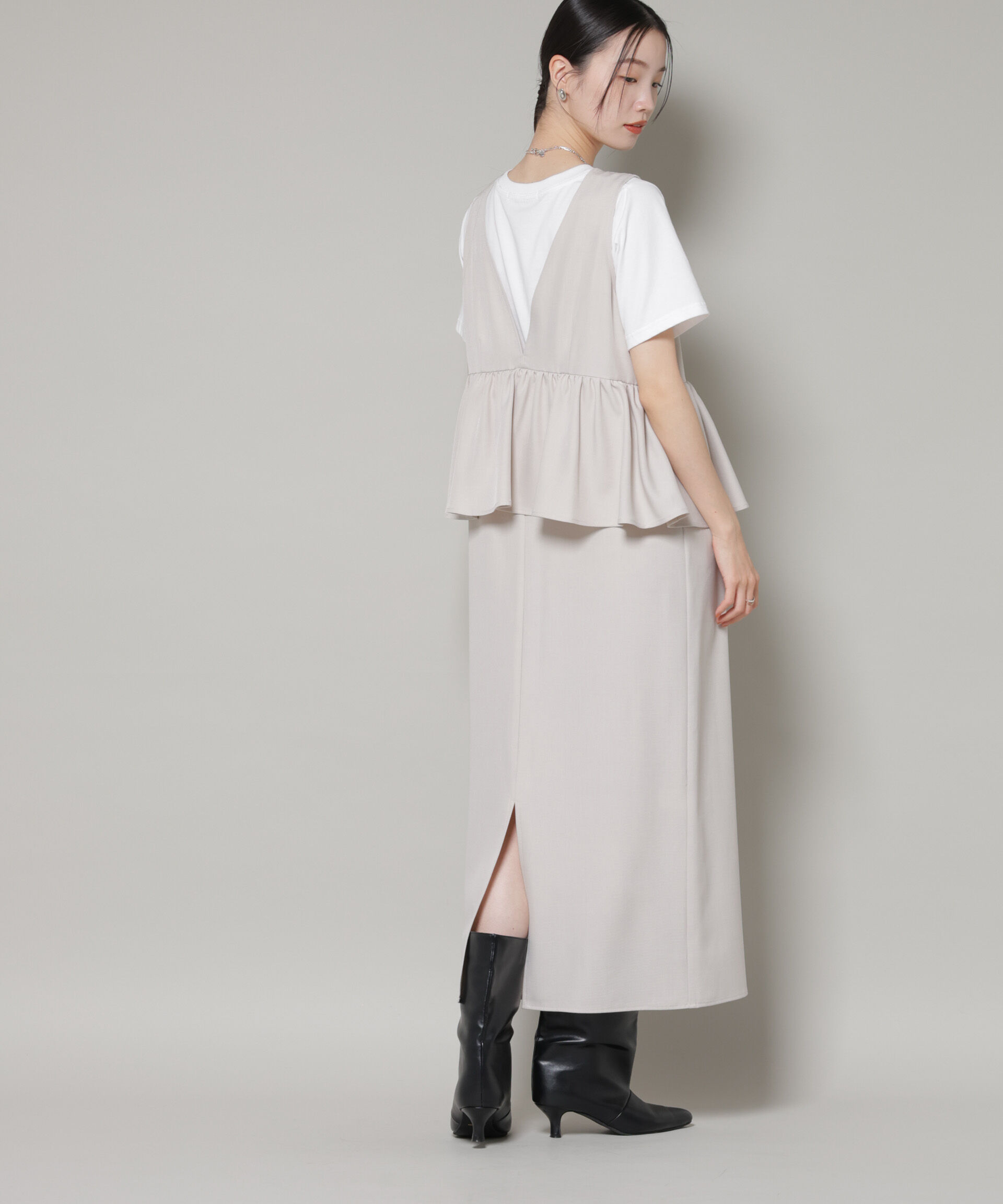 nano･universe「前後2wayフレア切り替えワンピース」|ワンピース|