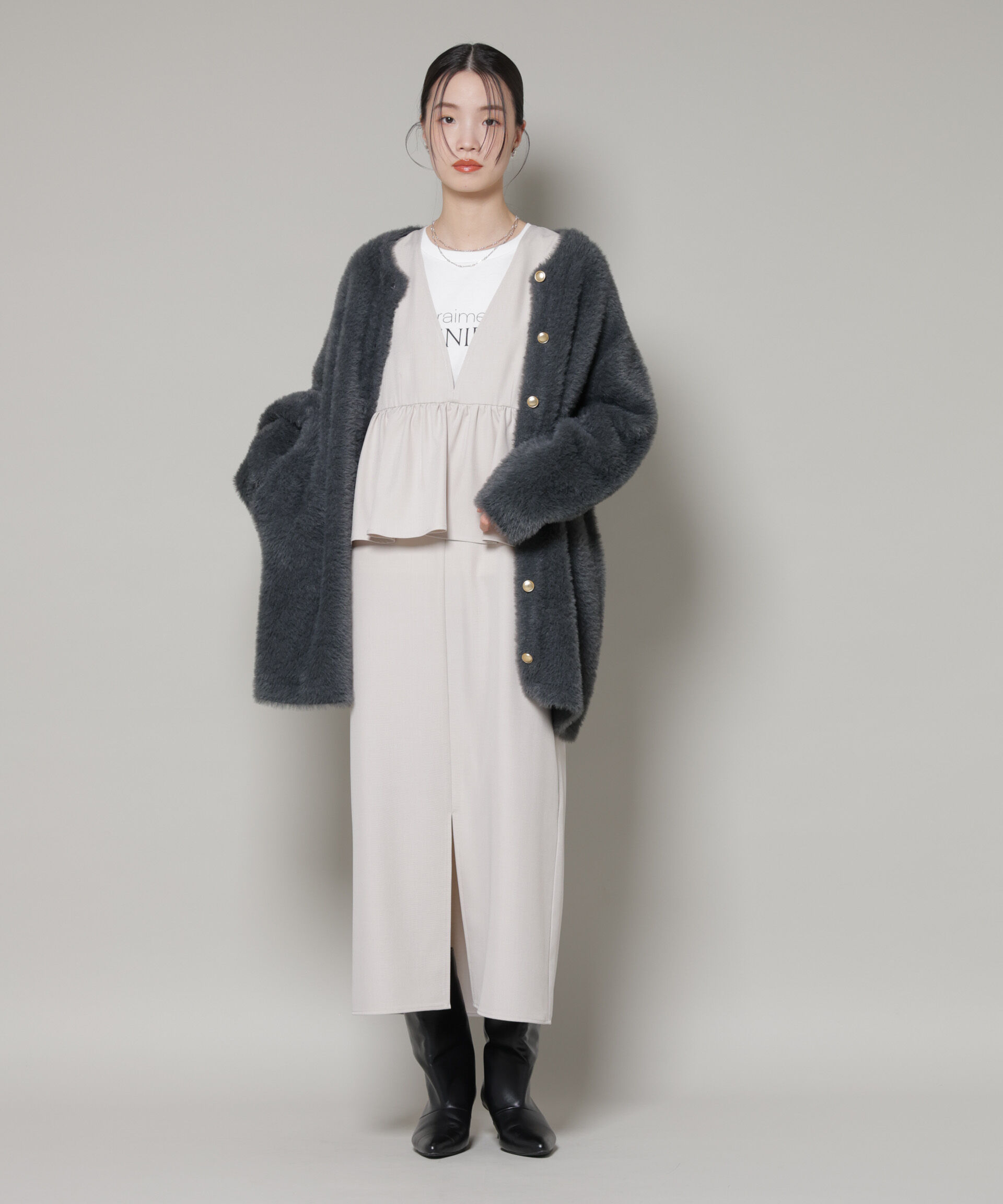 nano･universe「前後2wayフレア切り替えワンピース」|ワンピース|