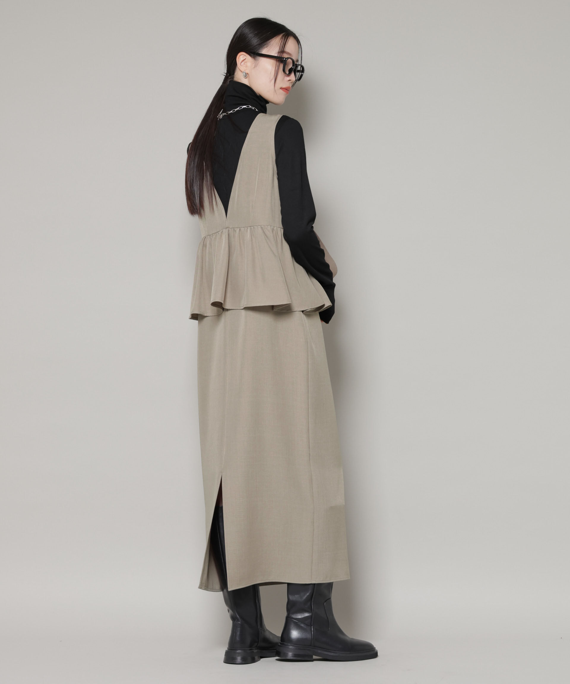 nano･universe「前後2wayフレア切り替えワンピース」|ワンピース|