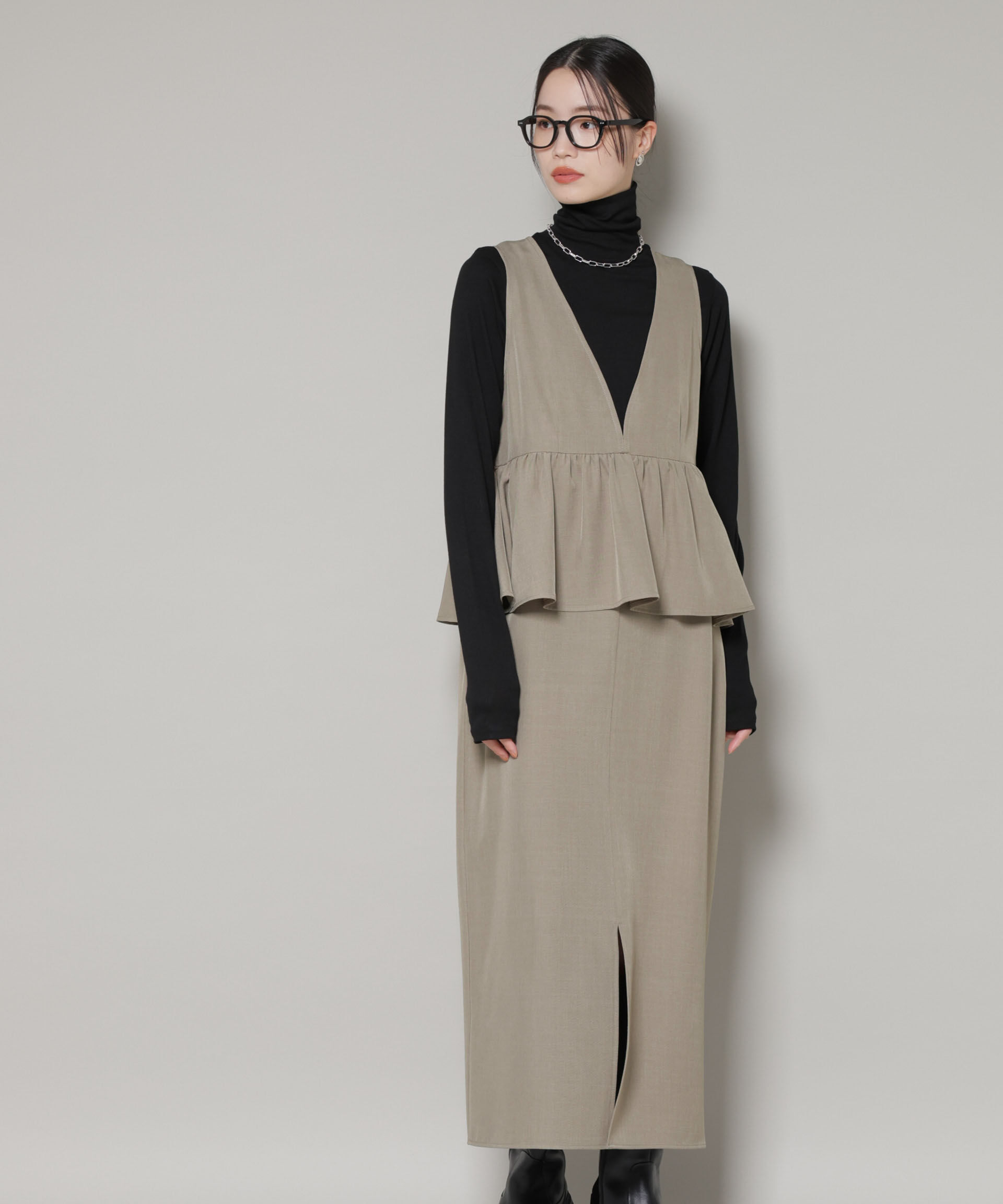 nano･universe「前後2wayフレア切り替えワンピース」|ワンピース|