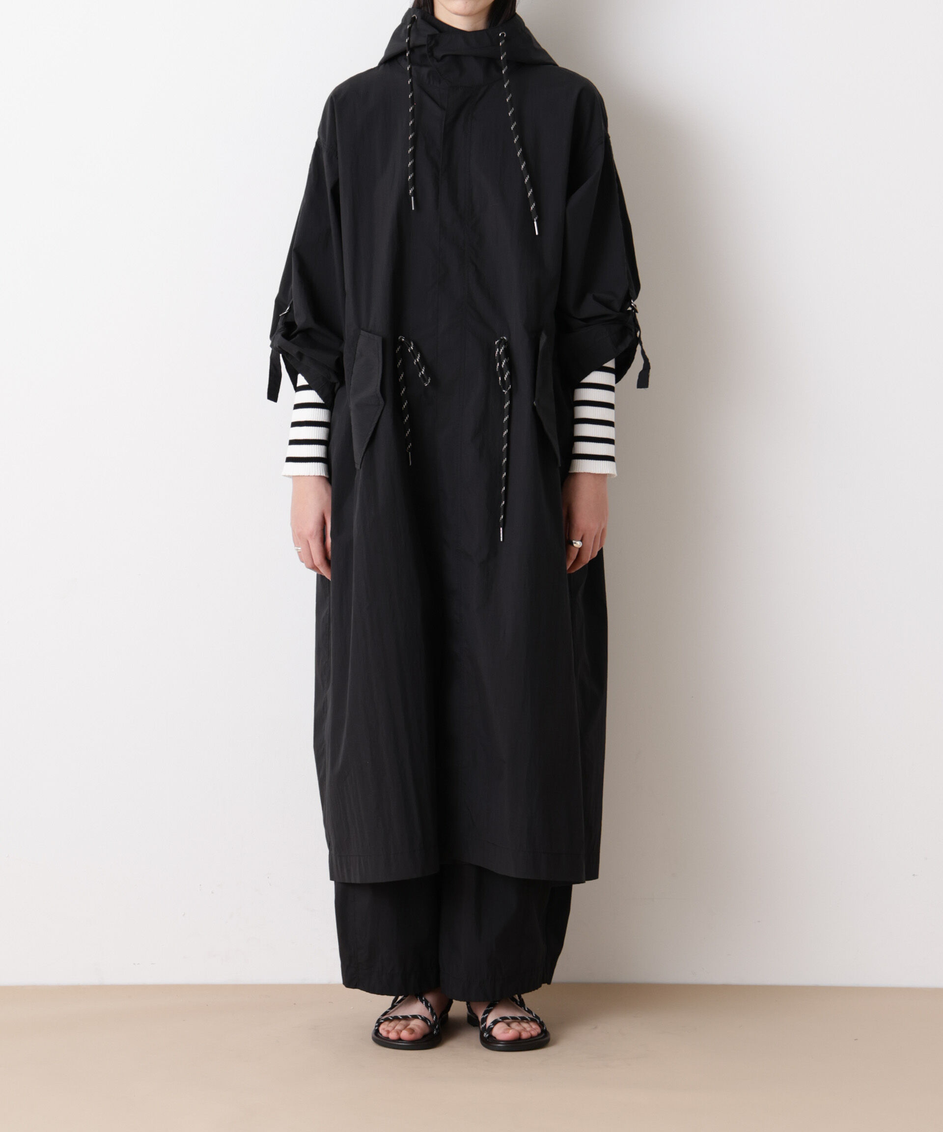 nano･universe「「STEVELOUR」コットンナイロンロングボリュームブルゾン(セットアップ可)」|その他|