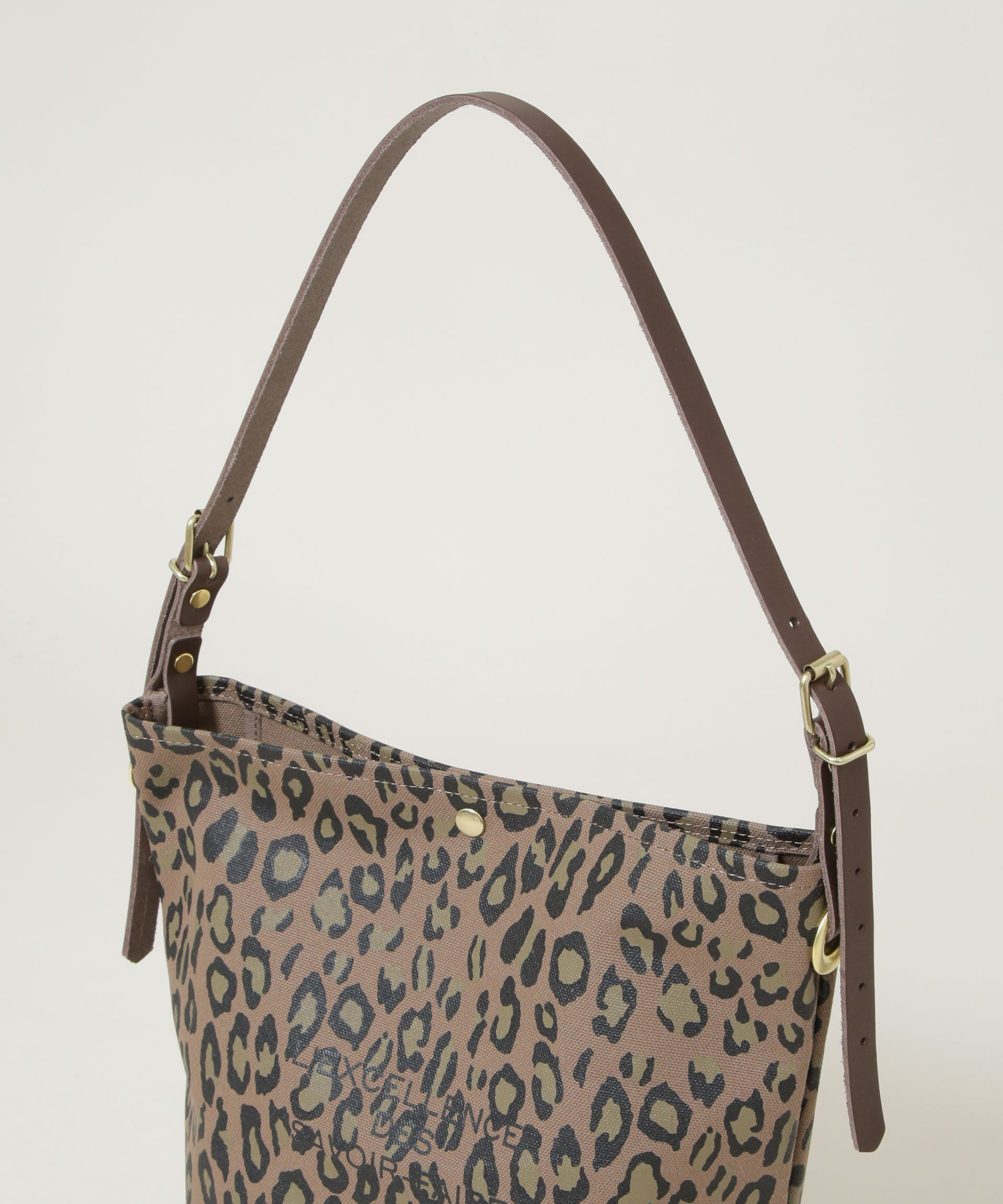 nano･universe「Le minor/TOILE MARCHE ECRU LEOPARD」|ショルダー・メッセンジャー|