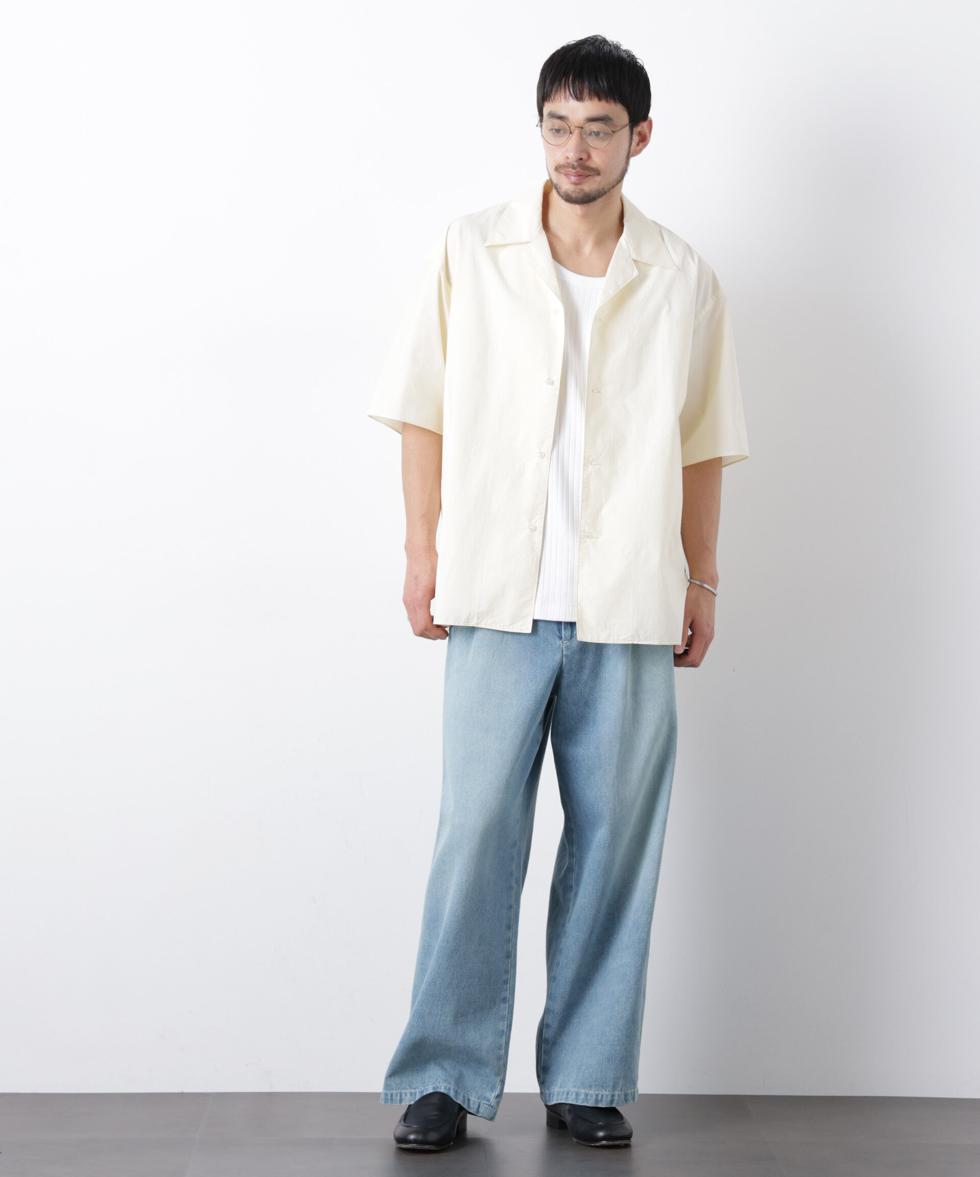 nano･universe「「OtoNANO」 タイプライター ウォッシュシャツ」|シャツ・ブラウス|