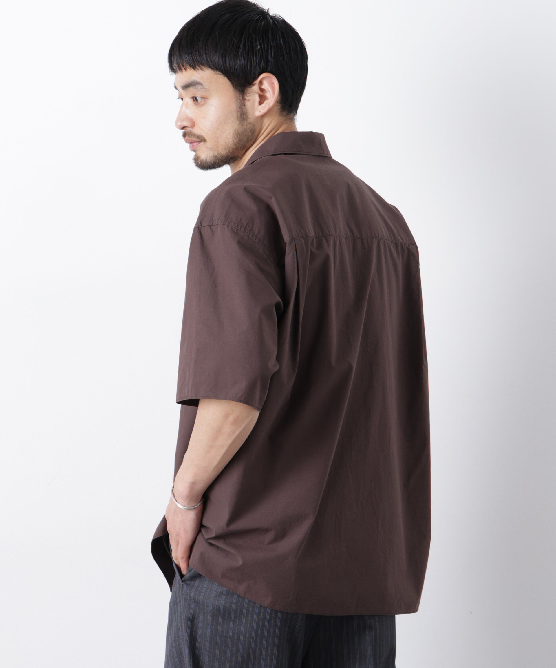 nano･universe「「OtoNANO」 タイプライター ウォッシュシャツ」|シャツ・ブラウス|