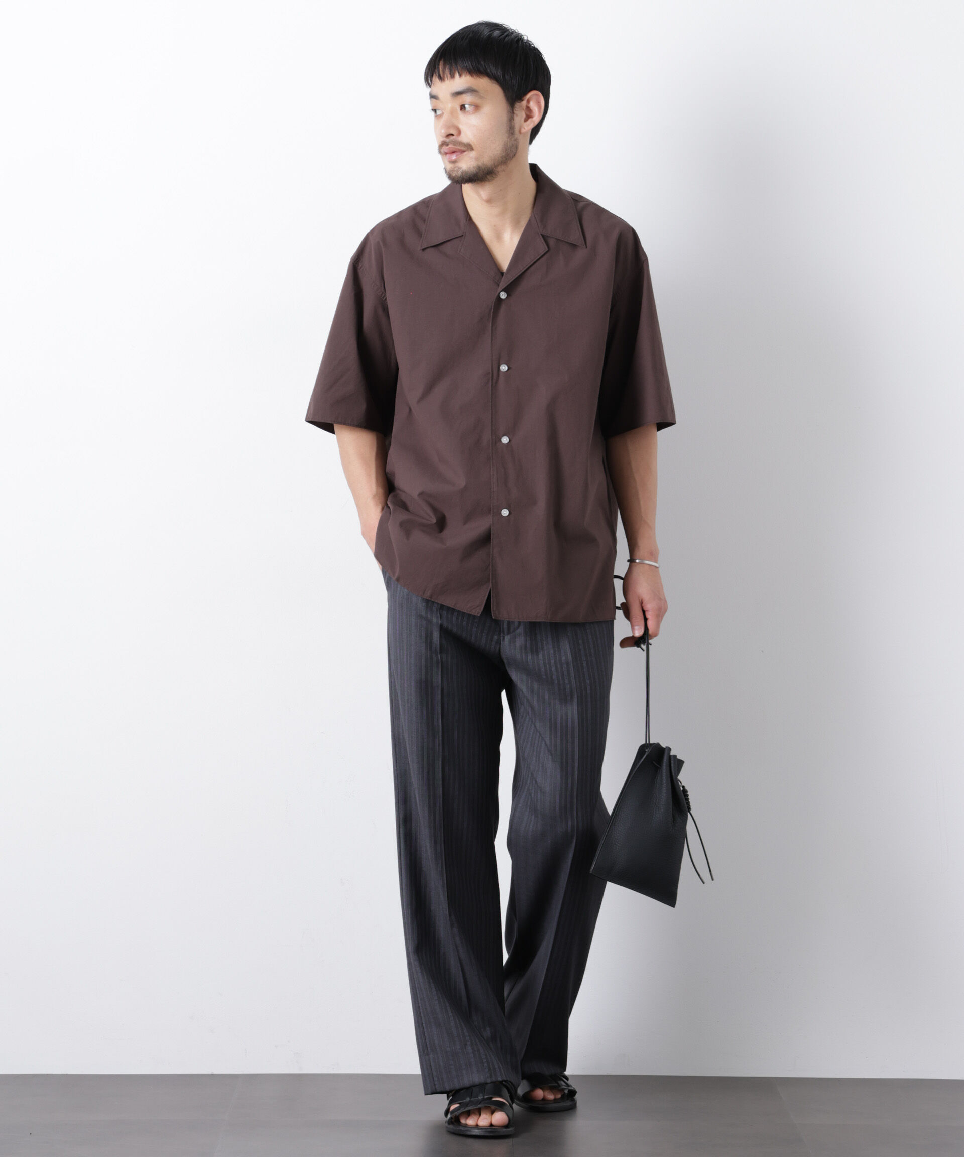 nano･universe「「OtoNANO」 タイプライター ウォッシュシャツ」|シャツ・ブラウス|