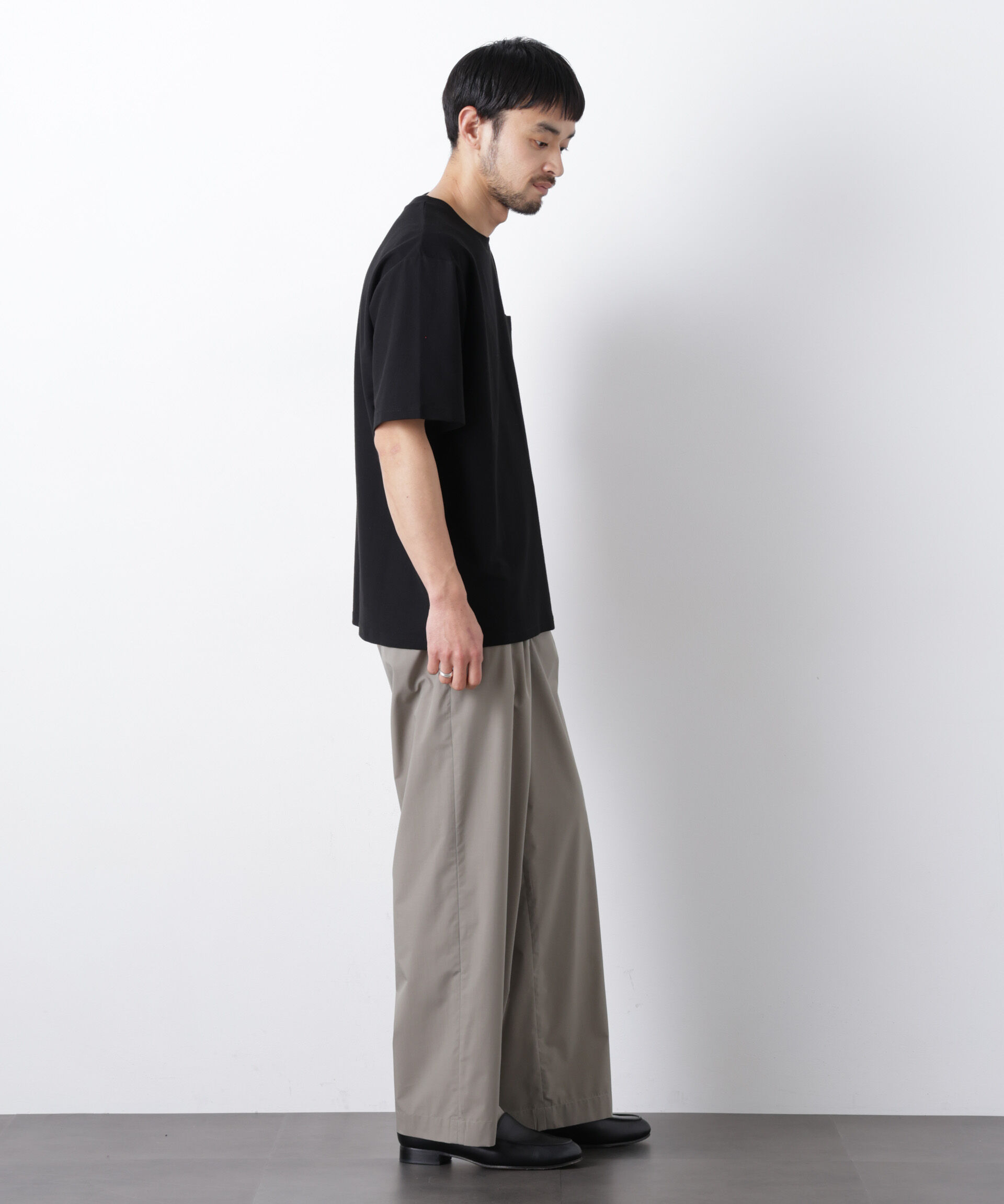 nano･universe「｢Meaningful Continuity｣coveross(R) ﾂｲﾙ調 冷感ﾌﾟﾚｰﾃｨﾝｸﾞ天竺 ﾎﾟ  」|Tシャツ・カットソー|