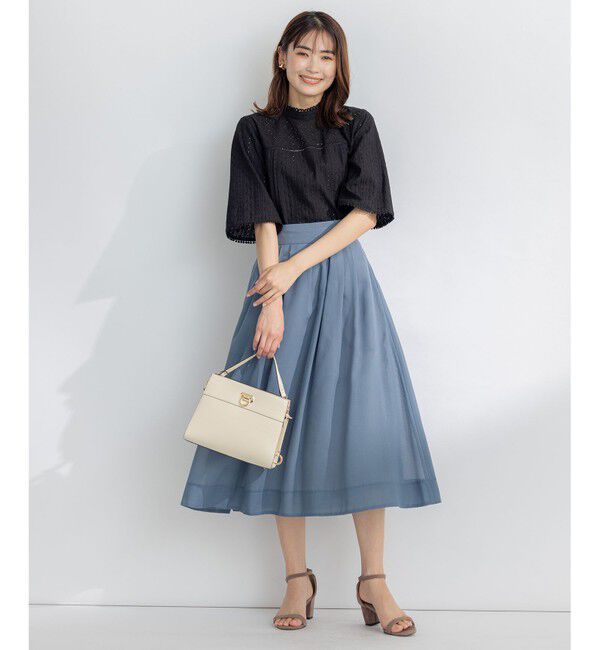 組曲「【洗える・イージーケア】カラーボイル フレアスカート」|スカート|