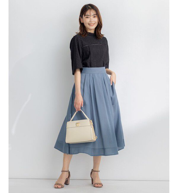 組曲「【洗える・イージーケア】カラーボイル フレアスカート」|スカート|