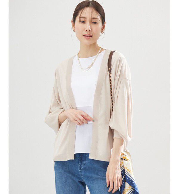 組曲「シアーニットドルマンカーディガン」|カーディガン|ベージュ系