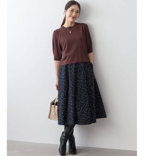 組曲「フラワースパンコールプリント スカート」|スカート|