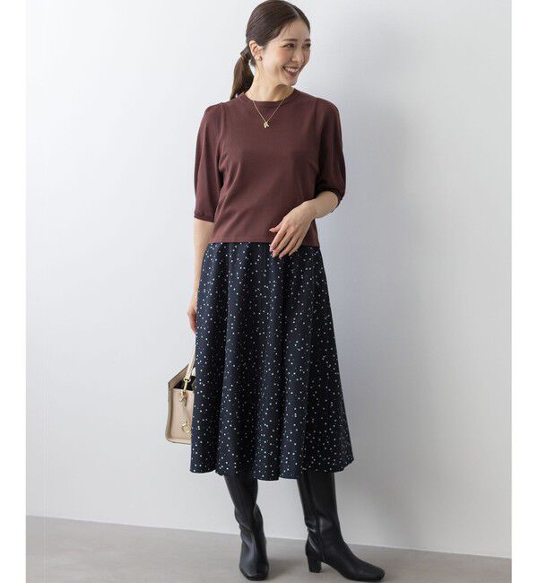 組曲「フラワースパンコールプリント スカート」|スカート|