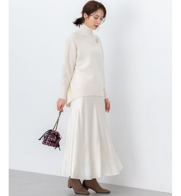 組曲「【WEB限定】サテンナロー スカート」|スカート|