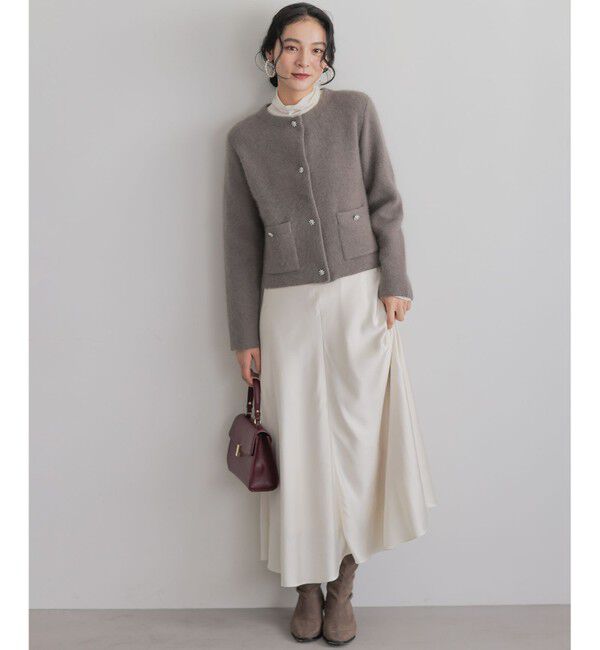 組曲「【WEB限定】サテンナロー スカート」|スカート|