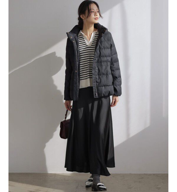 組曲「【WEB限定】サテンナロー スカート」|スカート|