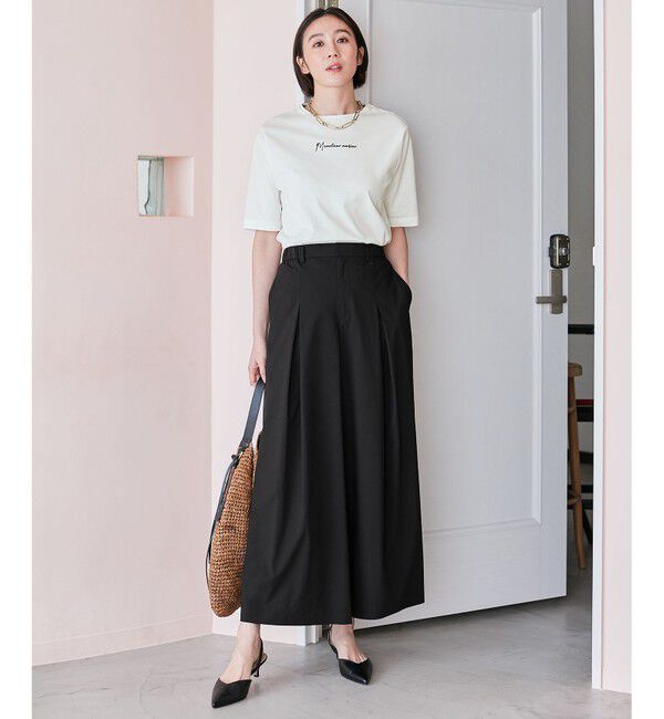 自由区「【XSサイズ～/洗える】ストレッチタイプライター ワイドパンツ」|その他|